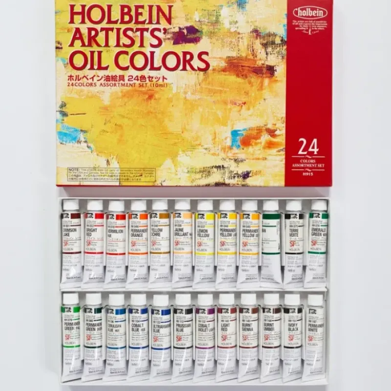 Shop All^Holbein Oil Color 24 Color Set 10ml - Little Painter Art | Exploring the Endless Possibilities of Art