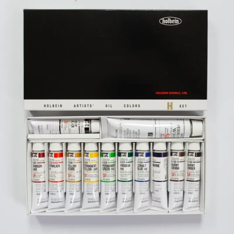Shop All^Holbein Oil Color H Set 12 colors 20ml - Little Painter Art | Exploring the Endless Possibilities of Art