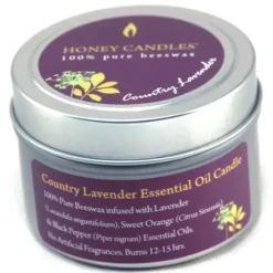 Hot^Honey Candles Scented Beeswax Candle Tin - Country Lavender - Little Painter Art | Exploring the Endless Possibilities of Art