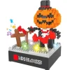 Hot^Hoot Halloween Mini Blocks Model Kit with Light & Sound - Pumpkin Man - Little Painter Art | Exploring the Endless Possibilities of Art