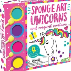 Canvas^Igloo Books Sponge Art Unicorns Kit - Little Painter Art | Exploring the Endless Possibilities of Art
