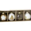 Hot^IHR Holiday Placecard Holders 4pk - Gold & White Ornaments - Little Painter Art | Exploring the Endless Possibilities of Art