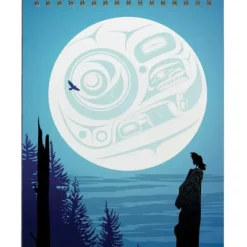 Hot^Indigenous Collection Coilbound Sketchbook - Mark Preston: Full Moon Raven - Little Painter Art | Exploring the Endless Possibilities of Art