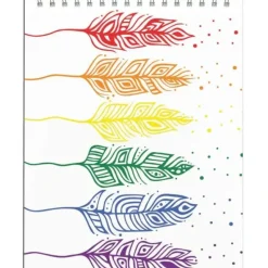 Shop All^Indigenous Collection Coilbound Sketchbook - Patrick Hunter: Pride Feathers - Little Painter Art | Exploring the Endless Possibilities of Art