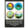 Hot^Indigenous Collection Glass Magnet Set of 4 - Patrick Hunter - Little Painter Art | Exploring the Endless Possibilities of Art