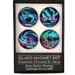 Shop All^Indigenous Collection Glass Magnet Set of 4 - Amy Keller-Rempp - Little Painter Art | Exploring the Endless Possibilities of Art