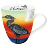 Hot^Indigenous Collection Mug 18oz Jeffrey Red George: Crane Clan - Little Painter Art | Exploring the Endless Possibilities of Art