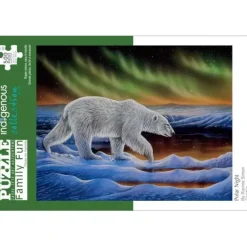 Hot^Indigenous Collection 500pc Puzzle - Ronnie Simon: Polar Night - Little Painter Art | Exploring the Endless Possibilities of Art