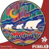 Hot^Indigenous Collection 500pc Round Puzzle - Dawn Oman: Aurora Family - Little Painter Art | Exploring the Endless Possibilities of Art