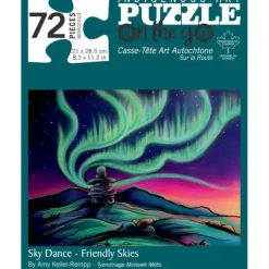Shop All^Indigenous Collection 72pc Mini Puzzle in Tin - Sky Dance - Friendly Skies - Little Painter Art | Exploring the Endless Possibilities of Art