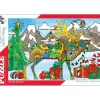 Hot^Indigenous Collection 1000pc Puzzle - Sue Coccia: Holiday Reindeer - Little Painter Art | Exploring the Endless Possibilities of Art