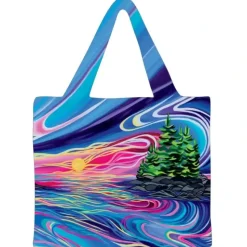 Shop All^Indigenous Collection Reusable Shopping Bag - Shawna Boulette Grapentine: Reflect & Grow - Little Painter Art | Exploring the Endless Possibilities of Art