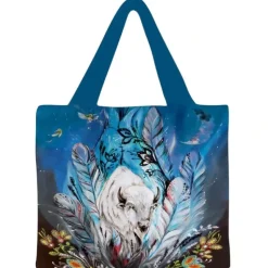 Shop All^Indigenous Collection Reusable Shopping Bag - Karen Erickson: Spirit Buffalo - Little Painter Art | Exploring the Endless Possibilities of Art