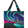 Shop All^Indigenous Collection Reusable Shopping Bag - Amy Keller-Rempp: Sky Dance - Wolf Song - Little Painter Art | Exploring the Endless Possibilities of Art