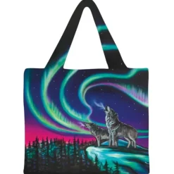 Shop All^Indigenous Collection Reusable Shopping Bag - Amy Keller-Rempp: Sky Dance - Wolf Song - Little Painter Art | Exploring the Endless Possibilities of Art