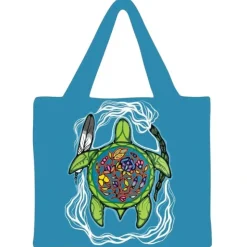 Shop All^Indigenous Collection Reusable Shopping Bag - Jackie Traverse: Prayers for Turtle Island - Little Painter Art | Exploring the Endless Possibilities of Art
