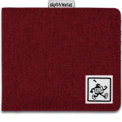 Canvas^Inky's Medium Canvas Sketch Wallet - Deep Red - Little Painter Art | Exploring the Endless Possibilities of Art
