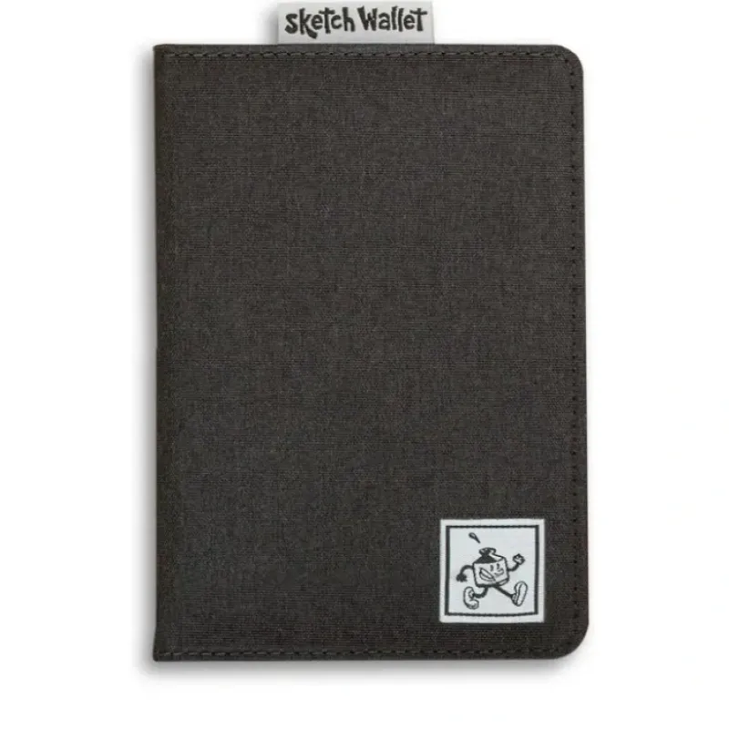 Hot^Inky's Original Canvas Sketch Wallet - Black - Little Painter Art | Exploring the Endless Possibilities of Art