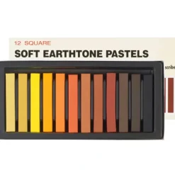 Pigment^Inscribe Soft Earthtone Pastels - Set of 12 Square Pastels - Little Painter Art | Exploring the Endless Possibilities of Art