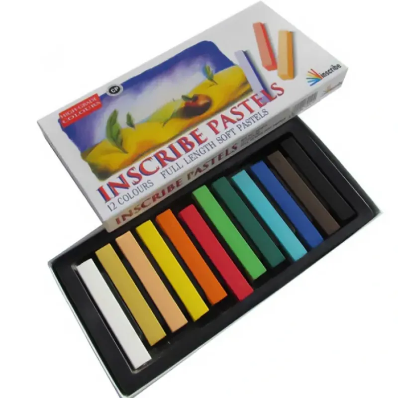 Pigment^Inscribe Soft Pastels - Full Length Sticks - Set of 12 - Little Painter Art | Exploring the Endless Possibilities of Art