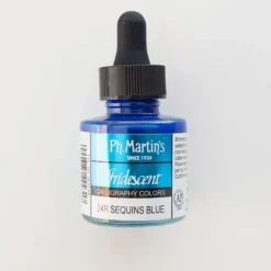 Pigment^Iridescent ink Dr. Ph. Martin's Sequins Blue - Little Painter Art | Exploring the Endless Possibilities of Art