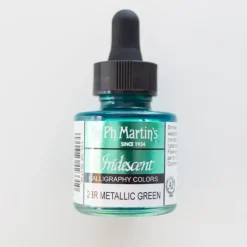 Pigment^Iridescent ink Dr. Ph. Martin's Metallic Green - Little Painter Art | Exploring the Endless Possibilities of Art