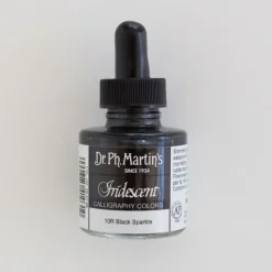 Pigment^Iridescent ink Dr. Ph. Martin's Black Sparkle - Little Painter Art | Exploring the Endless Possibilities of Art