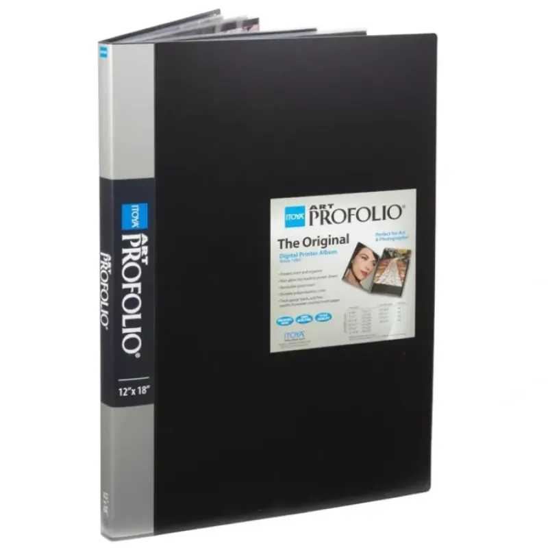 Hot^Itoya Art ProFolio, Black 24-Sleeve 12x18" - Little Painter Art | Exploring the Endless Possibilities of Art