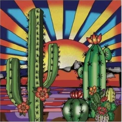 Canvas^Jacarou Cactus Sun Diamond Painting Kit 11"x11" - Little Painter Art | Exploring the Endless Possibilities of Art