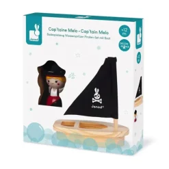 Hot^Janod Bath Toy - Cap'tain Melo & Her Boat - Little Painter Art | Exploring the Endless Possibilities of Art