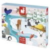Hot^Janod 20pc Tactile Puzzle - Life On the Ice - Little Painter Art | Exploring the Endless Possibilities of Art