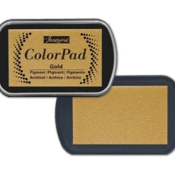 Pigment^Jaquard ColorPad Pigment Ink Pad - Gold - Little Painter Art | Exploring the Endless Possibilities of Art