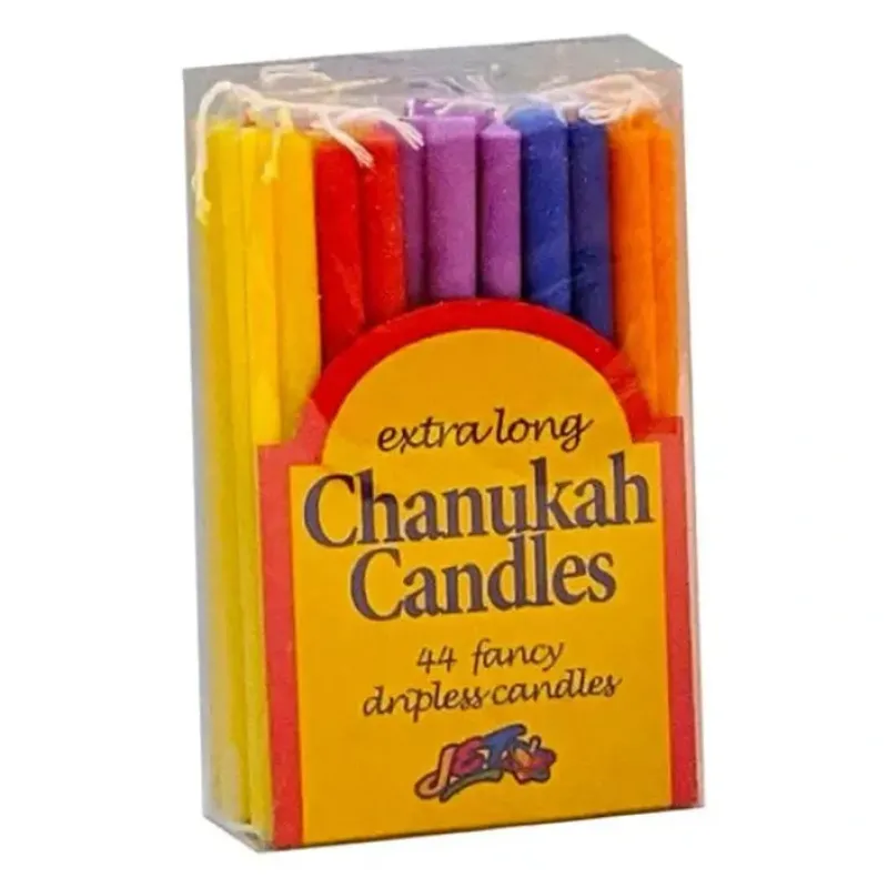 Hot^JET Chanukah Candles 44pk Tall Colour Assortment - Little Painter Art | Exploring the Endless Possibilities of Art