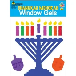 Hot^JET Chanukah Gel Window Clings, Menorah - Little Painter Art | Exploring the Endless Possibilities of Art
