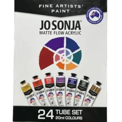 Canvas^Jo Sonja's Fine Artists' Matte Flow Acrylic Paint Sets - Little Painter Art | Exploring the Endless Possibilities of Art