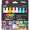Pigment^Kent Urban Acrylic Paint Marker - Pastel Set of 8 - Little Painter Art | Exploring the Endless Possibilities of Art
