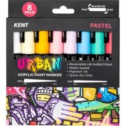 Pigment^Kent Urban Acrylic Paint Marker - Pastel Set of 8 - Little Painter Art | Exploring the Endless Possibilities of Art