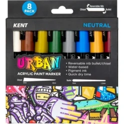 Pigment^Kent Urban Acrylic Paint Marker - Neutral Set of 8 - Little Painter Art | Exploring the Endless Possibilities of Art