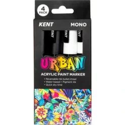 Pigment^Kent Urban Acrylic Paint Marker - Mono Set of 4 - Little Painter Art | Exploring the Endless Possibilities of Art