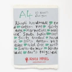Shop All^Khadi White rag paper 640gr 10 sheets 21x30cm A4 - Little Painter Art | Exploring the Endless Possibilities of Art