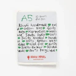 Shop All^Khadi White rag paper 640gr 10 sheets 15x21cm A5 - Little Painter Art | Exploring the Endless Possibilities of Art