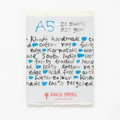 Shop All^Khadi White rag paper 320gr 20 sheets 15x21cm - Little Painter Art | Exploring the Endless Possibilities of Art
