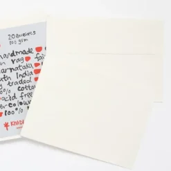 Shop All^Khadi White rag paper 320gr 20 enveloppen 16x23cm C5 - Little Painter Art | Exploring the Endless Possibilities of Art