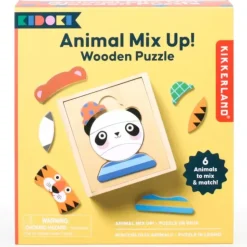 Shop All^Kikkerland Kidoki Animal Mix Up! Wooden Puzzle - Little Painter Art | Exploring the Endless Possibilities of Art