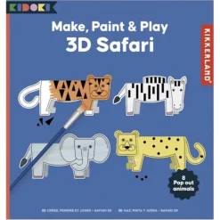 Brush^Kikkerland Kidoki Make, Paint & Play 3D Safari - Little Painter Art | Exploring the Endless Possibilities of Art