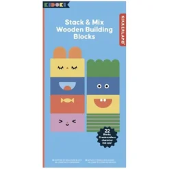 Shop All^Kikkerland Kidoki Stack & Mix Wooden Building Blocks - Little Painter Art | Exploring the Endless Possibilities of Art
