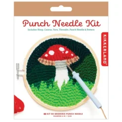 Hot^Kikkerland Mini Punch Needle Kit - Mushroom - Little Painter Art | Exploring the Endless Possibilities of Art