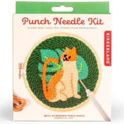 Shop All^Kikkerland Mini Punch Needle Kit - Cat - Little Painter Art | Exploring the Endless Possibilities of Art