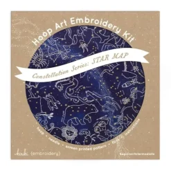 Shop All^Kiriki Press 11" Hoop Art Embroidery Kit - Star Map - Little Painter Art | Exploring the Endless Possibilities of Art