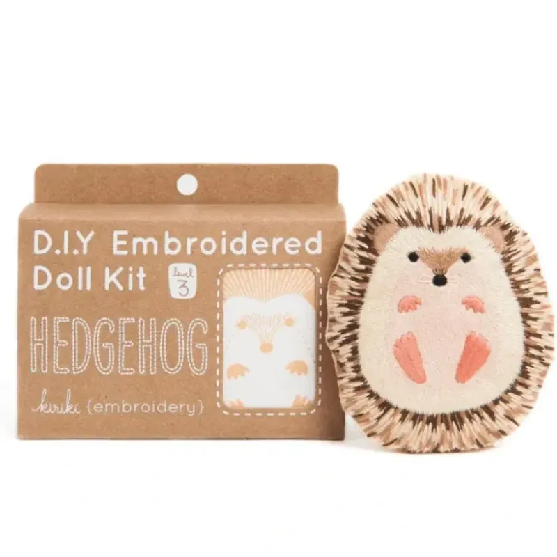 Shop All^Kiriki Press DIY Embroidered Doll Kit - Hedgehog, Level 3 - Little Painter Art | Exploring the Endless Possibilities of Art
